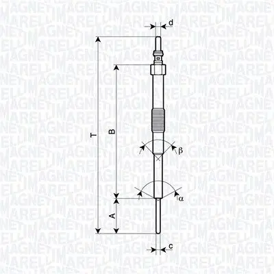Garantía Incluida Bujía de precalentamiento MAGNETI MARELLI 062900129304
